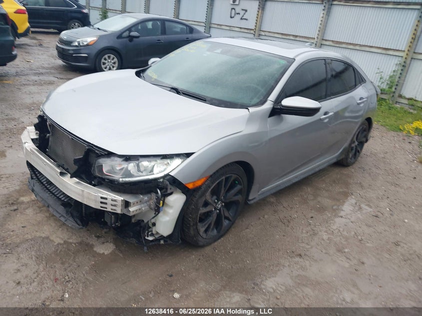 2018 Honda Civic Sport, Front, IAAI, VIN SHHFK7H44JU306088 — photo 2