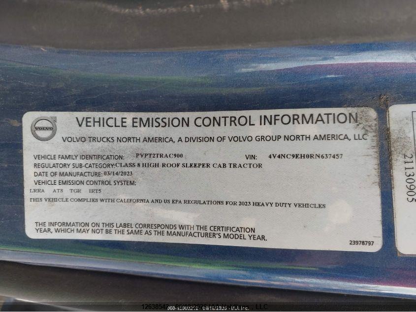 2024 VOLVO VNL TRUCK 12.8L 6