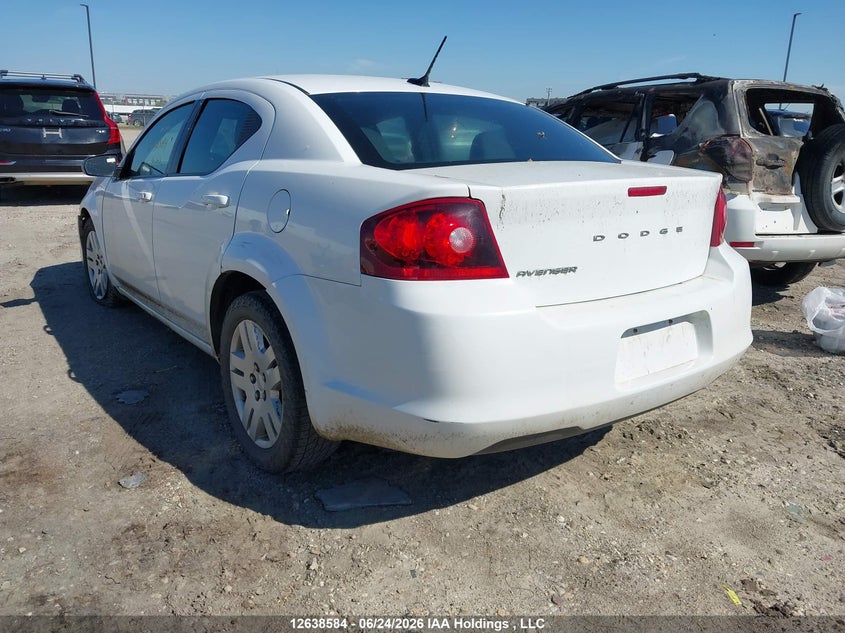2014 DODGE AVENGER SEDAN 2.4L I-4 DOHC, VVT, 173HP