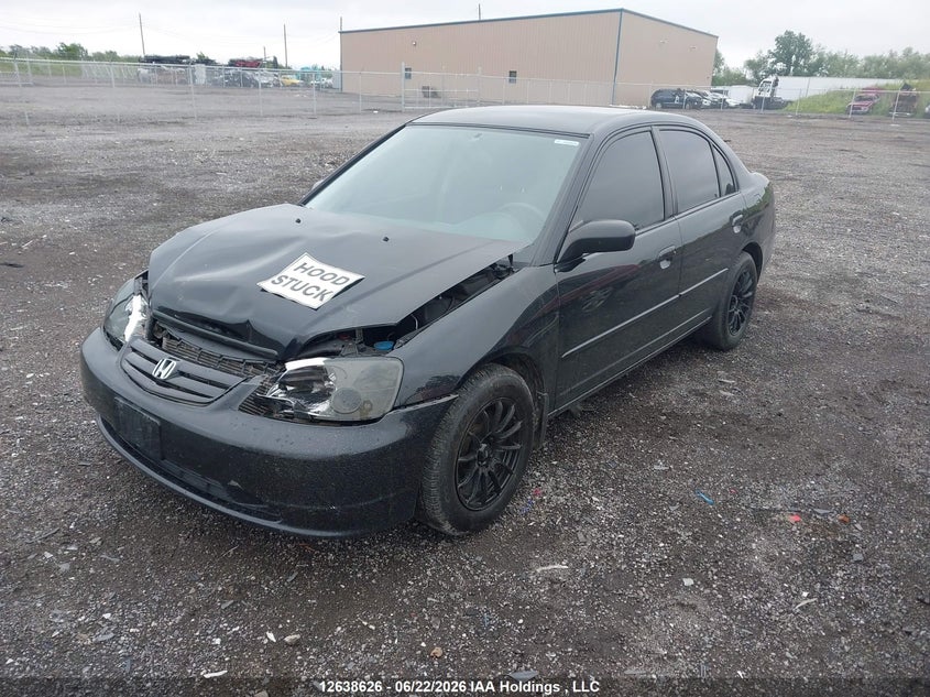 2003 Honda Civic, Front, IAAI, VIN 2HGES16463H941664 — photo 2