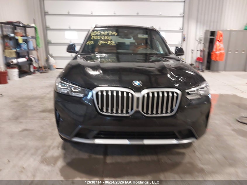 2022 BMW X3 xDrive30I VIN: 5UX53DP04N9M21456 Lot: 12638714