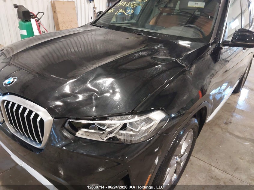 2022 BMW X3 xDrive30I VIN: 5UX53DP04N9M21456 Lot: 12638714