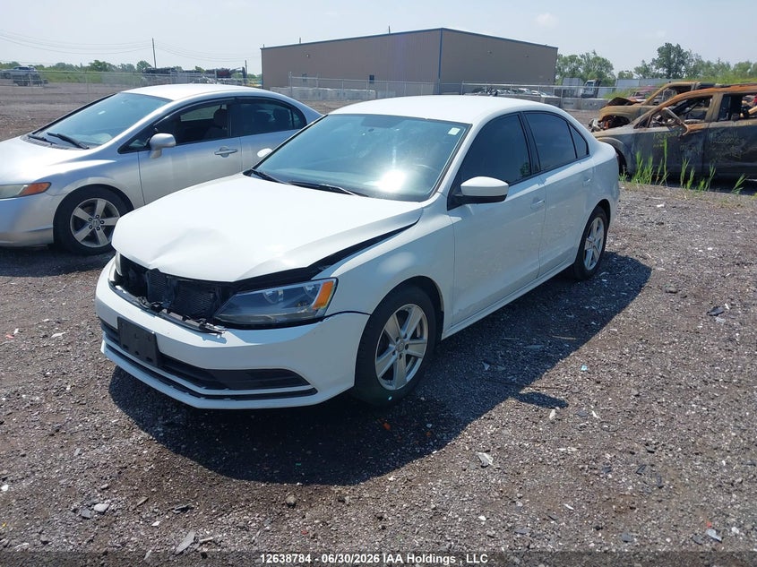 2017 Volkswagen Jetta, Front, IAAI, VIN 3VW2B7AJ3HM375535 — photo 2