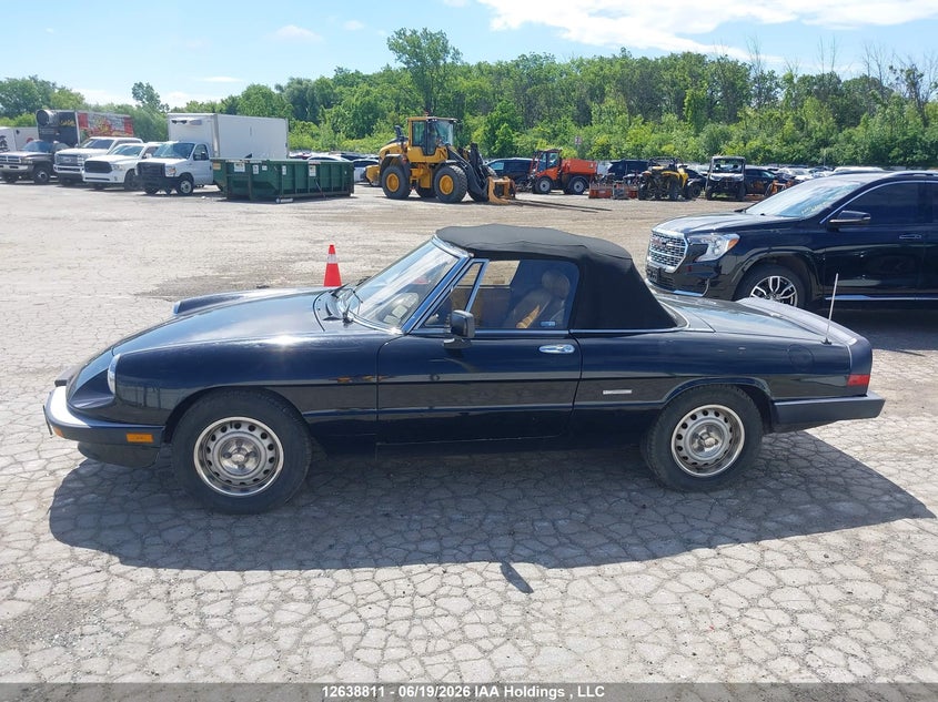 1987 ALFA ROMEO SPIDER CABRIO 2.0L I4 FI DOHC F