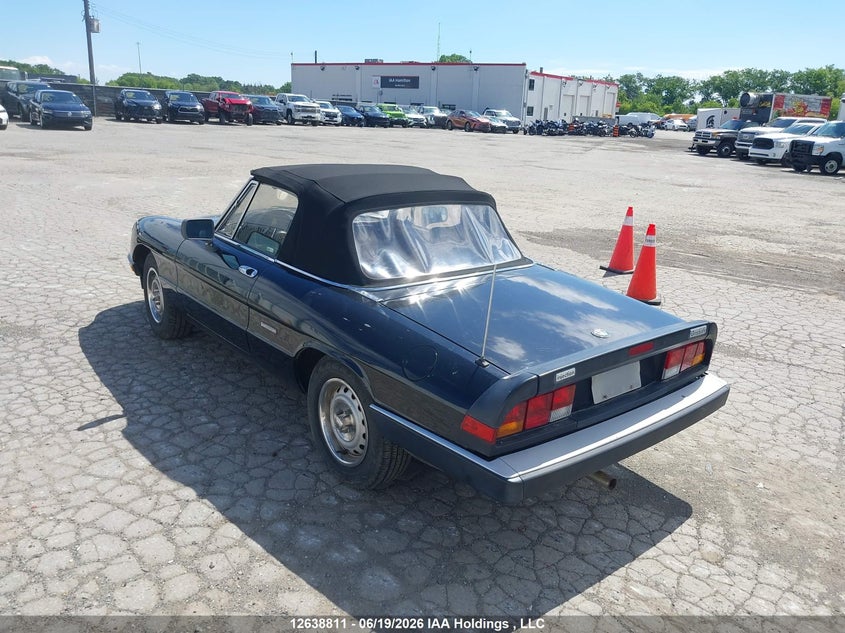 1987 ALFA ROMEO SPIDER CABRIO 2.0L I4 FI DOHC F