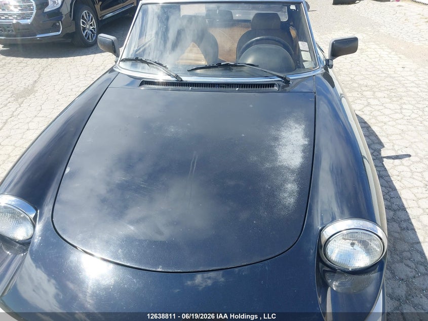 1987 ALFA ROMEO SPIDER CABRIO 2.0L I4 FI DOHC F