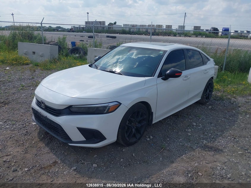 2022 Honda Civic, Rear, IAAI, VIN 2HGFE2F52NH107226 — photo 2