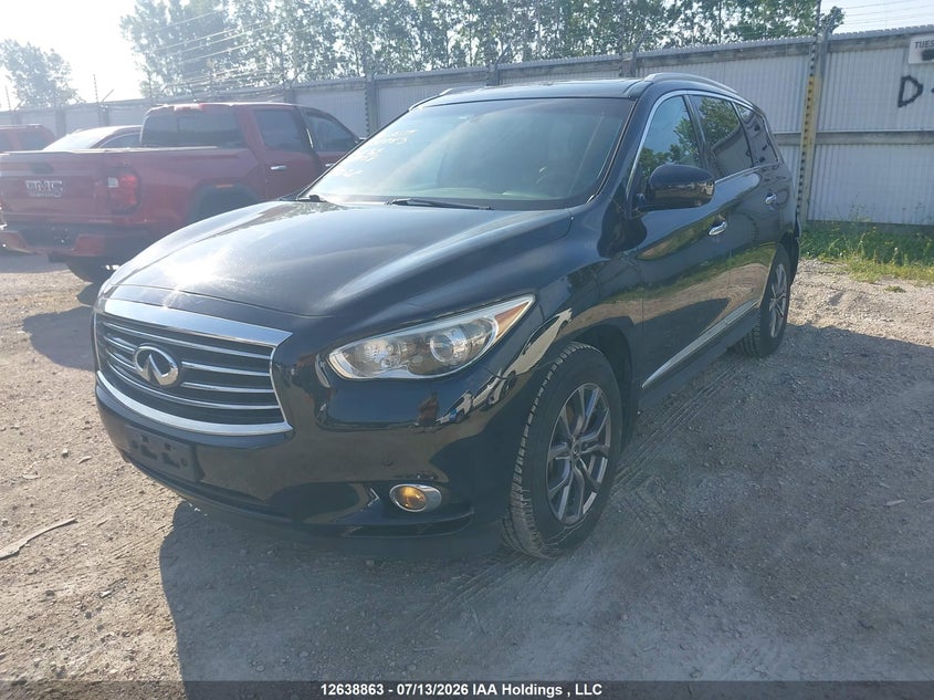 2013 Infiniti Jx35, Rear, IAAI, VIN 5N1AL0MMXDC318958 — photo 2