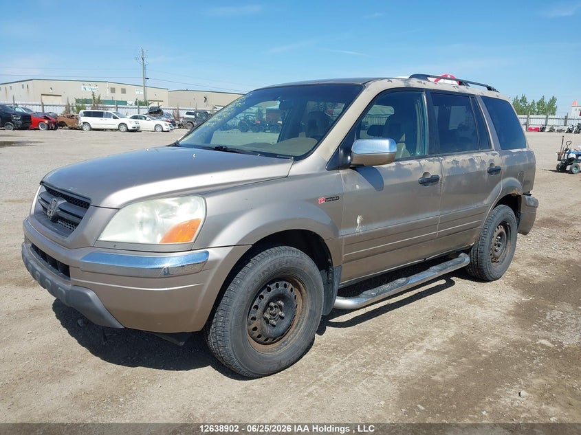 2003 Honda Pilot, Rear, IAAI, VIN 2HKYF18503H007402 — photo 2