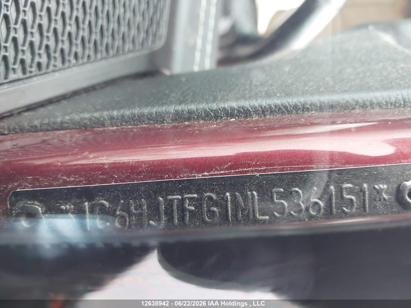 2021 Jeep Gladiator Overland VIN: 1C6HJTFG1ML536151 Lot: 12638942