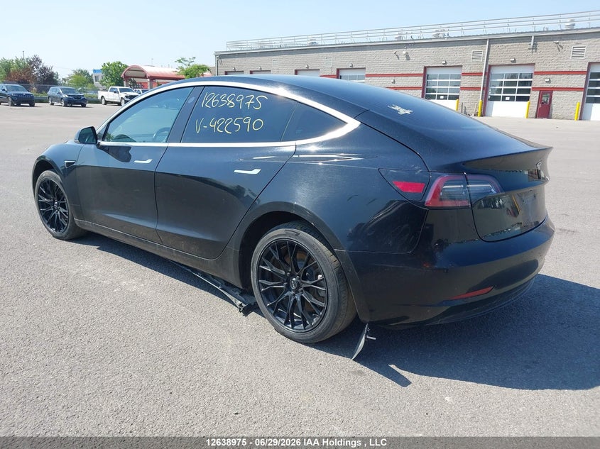 Vin: 5yj3e1ea4kf422590, lot: 3039780, tesla model 3 20193