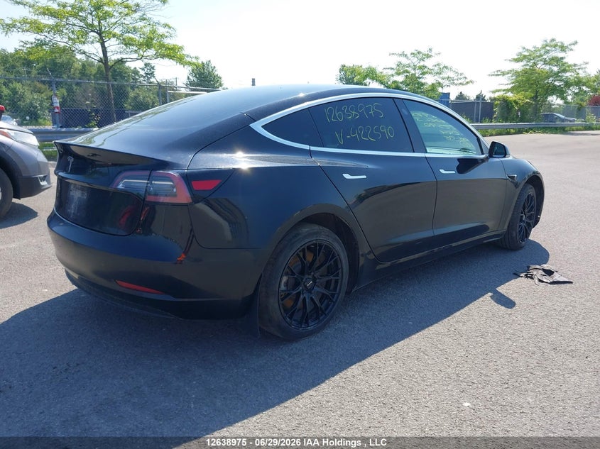 Vin: 5yj3e1ea4kf422590, lot: 3039780, tesla model 3 20194