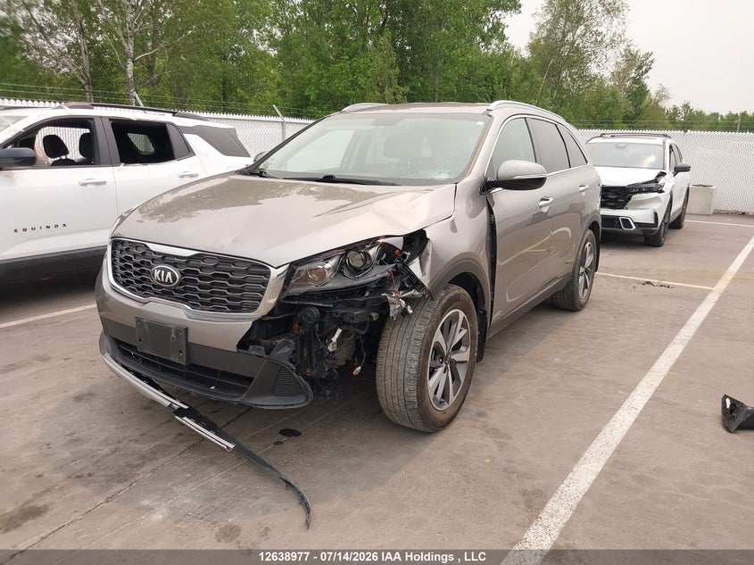 2019 Kia Sorento, Удар спереди, IAAI, VIN 5XYPHDA50KG443206 — фото 2