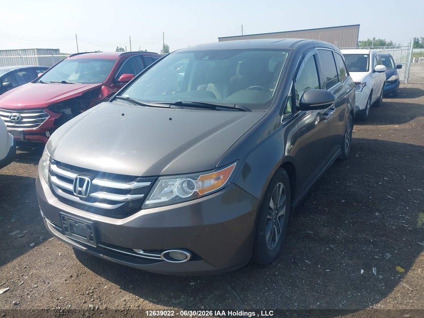 2015 Honda Odyssey, Left Side, IAAI, VIN 5FNRL5H91FB007662 — photo 2
