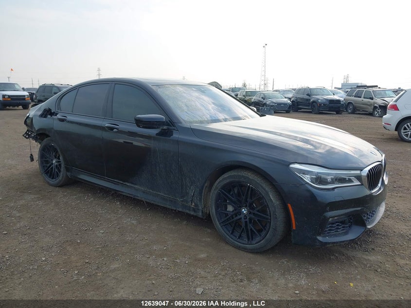 2016 BMW 750I xDrive, Right Rear, IAAI, VIN WBA7B0C57GGF92286