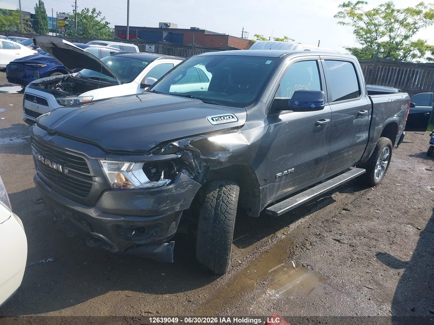 2019 RAM 1500, Right Side, IAAI, VIN 1C6SRFFT5KN836287 — photo 2