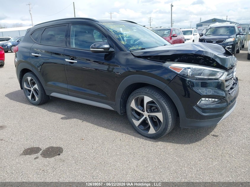 2018 Hyundai Tucson Limited/Sport And Eco/Se, Удар спереди, IAAI, VIN KM8J3CA24JU639050