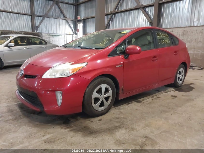 2014 Toyota Prius, Right Rear, IAAI, VIN JTDKN3DU5E1803820 — photo 2