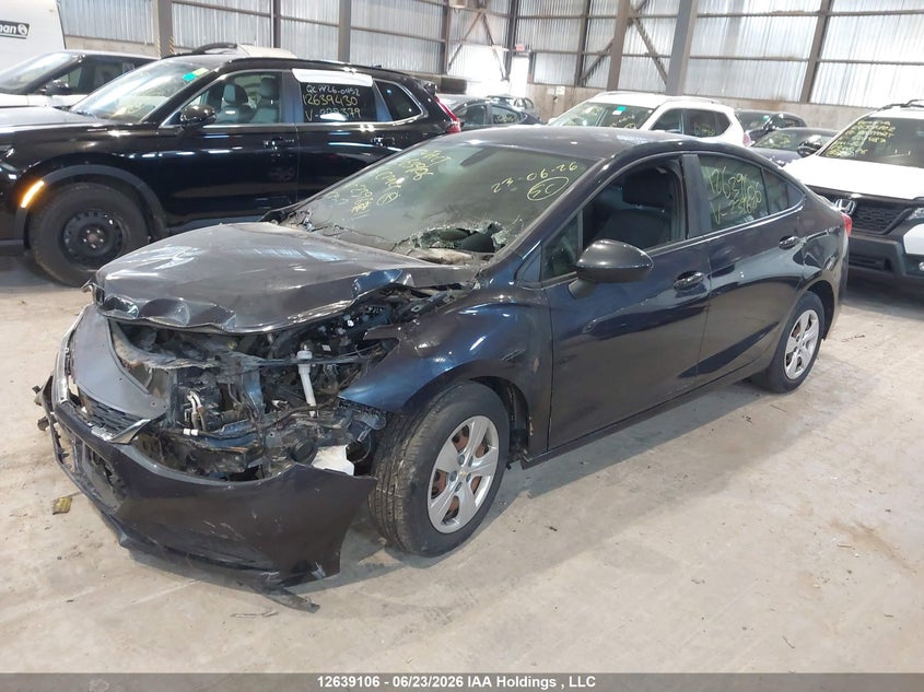 2016 Chevrolet Cruze Ls Auto, Exterior Burn, IAAI, VIN 1G1BC5SM6G7239611 — photo 2