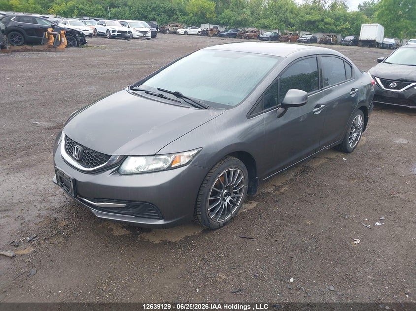 2013 Honda Civic, Удар сзади, IAAI, VIN 2HGFB2E4XDH006533 — фото 2