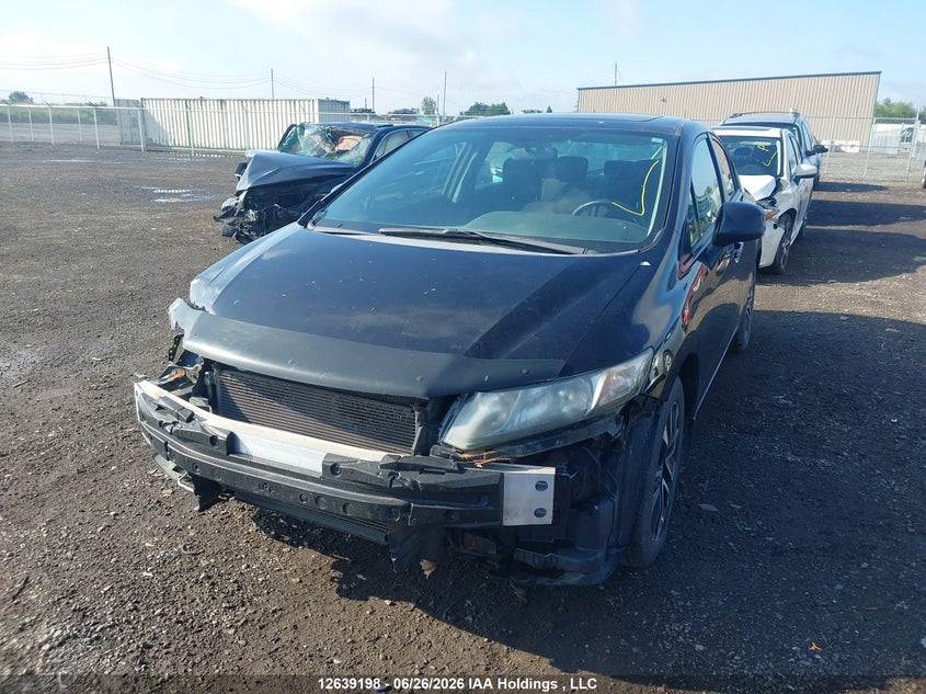 2013 Honda Civic, Front, IAAI, VIN 2HGFB2F5XDH043315 — photo 2