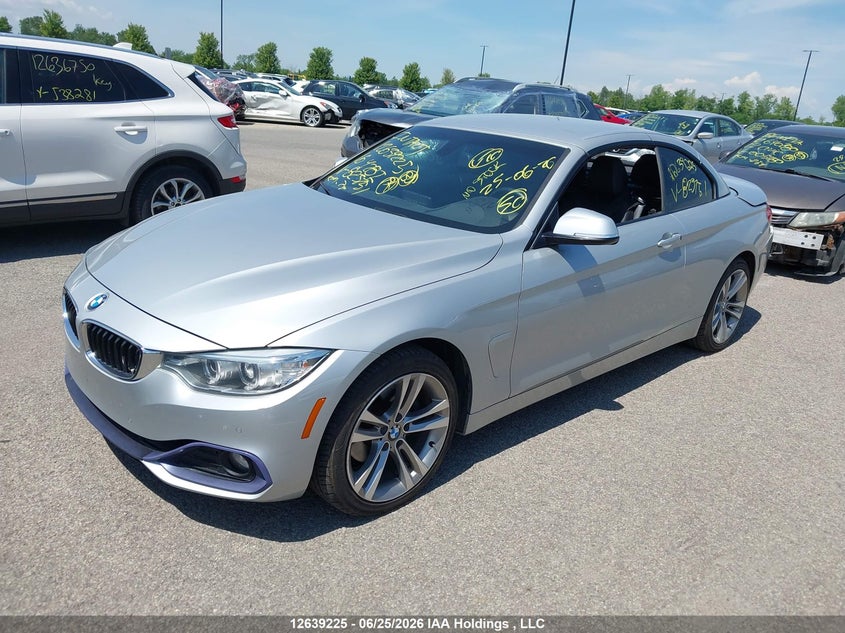 2016 BMW 4er, Rear, IAAI, VIN WBA3T1C55GP823751 — photo 2