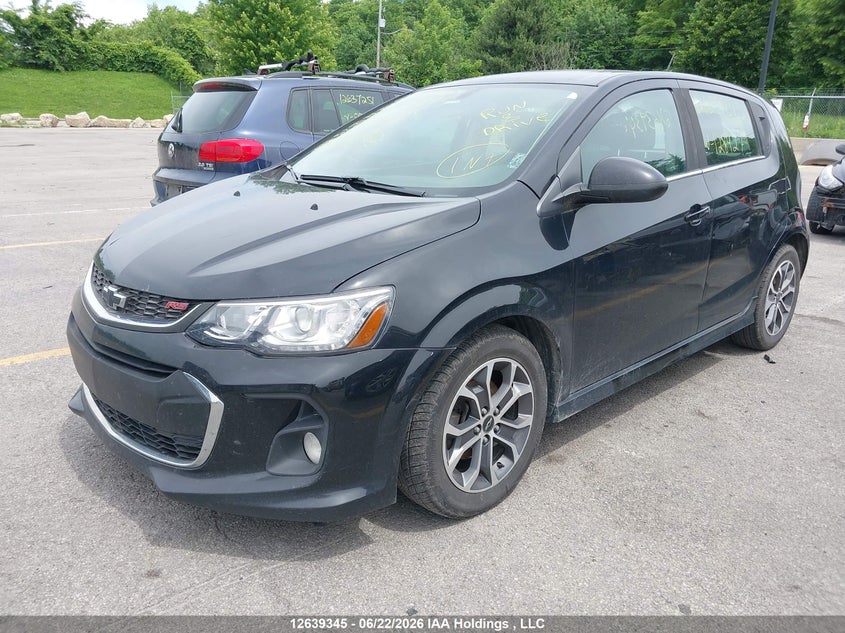 2018 Chevrolet Sonic, Right Side, IAAI, VIN 1G1JD6SB9J4128427 — photo 2