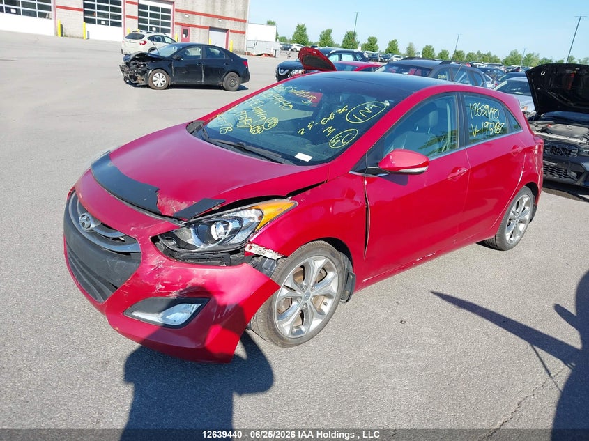 2014 Hyundai Elantra Gt, Front, IAAI, VIN KMHD35LH2EU195487 — photo 2