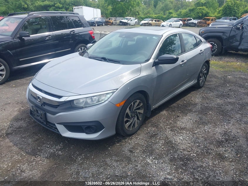 2017 Honda Civic, Правый зад, IAAI, VIN 2HGFC2F86HH005870 — фото 2