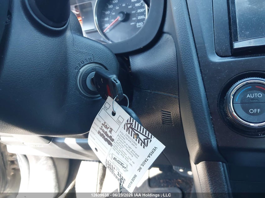 2012 SUBARU IMPREZA SEDAN 2.0L H-4 DOHC, VVT, 148HP