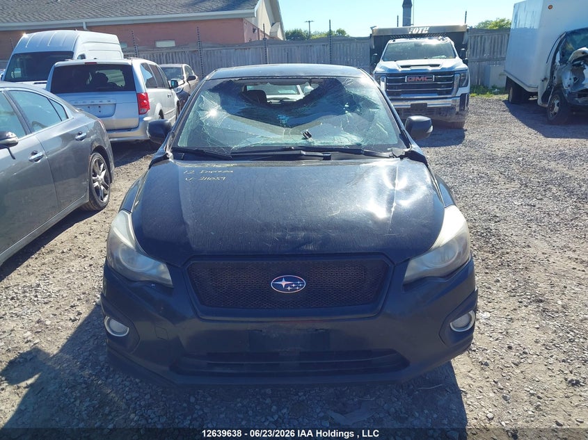 2012 SUBARU IMPREZA SEDAN 2.0L H-4 DOHC, VVT, 148HP