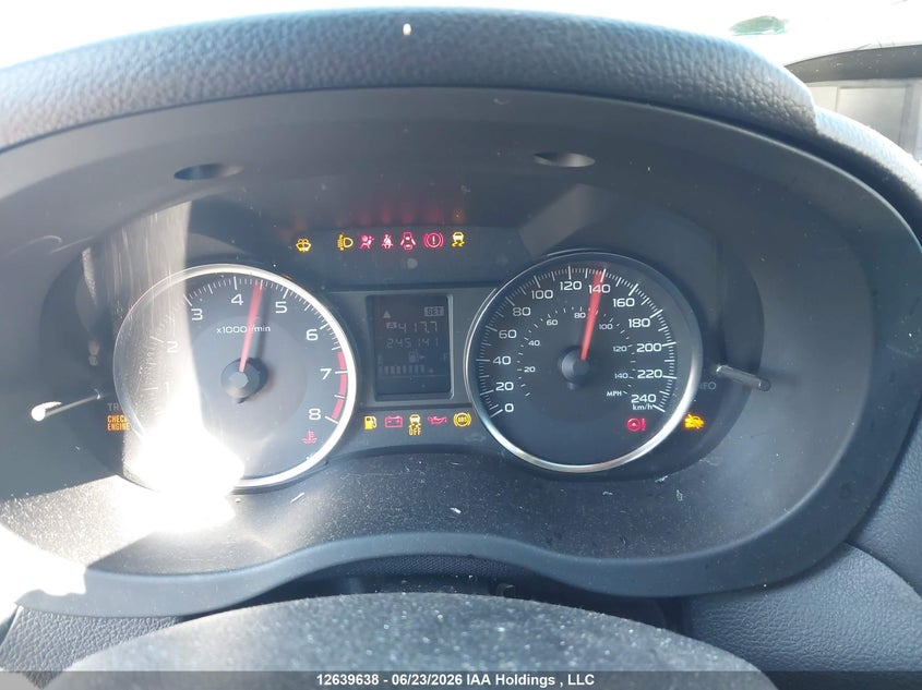 2012 SUBARU IMPREZA SEDAN 2.0L H-4 DOHC, VVT, 148HP