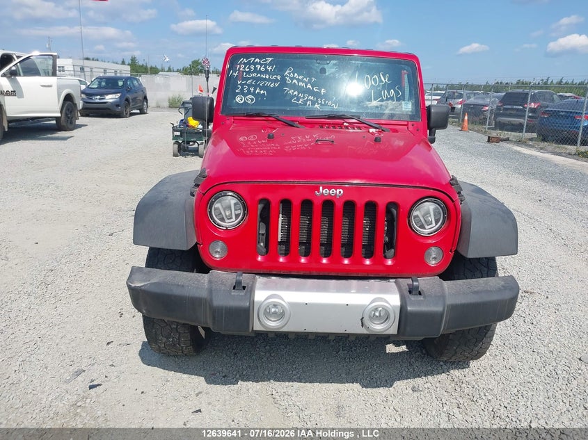 2014 Jeep Wrangler Unlimited Sahara VIN: 1C4BJWEGXEL127164 Lot: 12639641