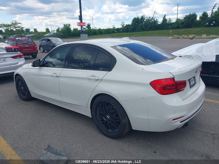 2016 BMW 3ER SEDAN 2.0L I-4 DI, DOHC, VVT, TURBO, 241HP