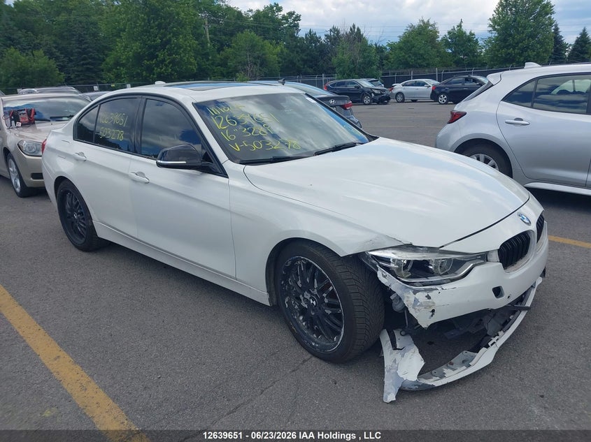 2016 BMW 3ER SEDAN 2.0L I-4 DI, DOHC, VVT, TURBO, 241HP