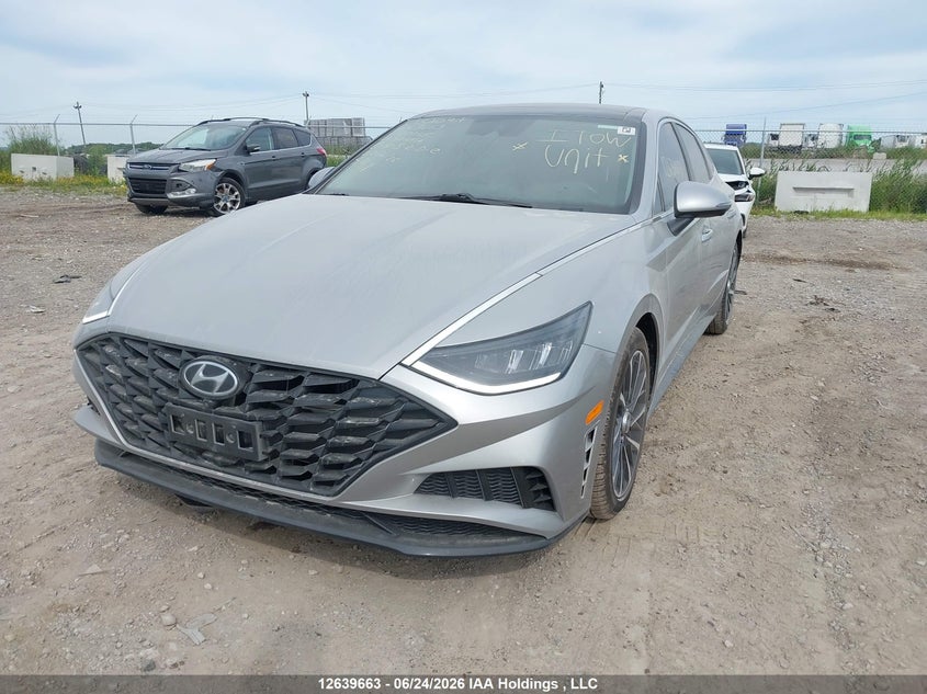 2021 Hyundai Sonata Luxury, Изъятое, IAAI, VIN 5NPEL4J2XMH120045 — фото 2