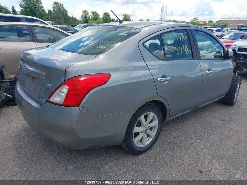 2012 NISSAN VERSA SEDAN 1.6L I4 FI DOHC 16V NF4