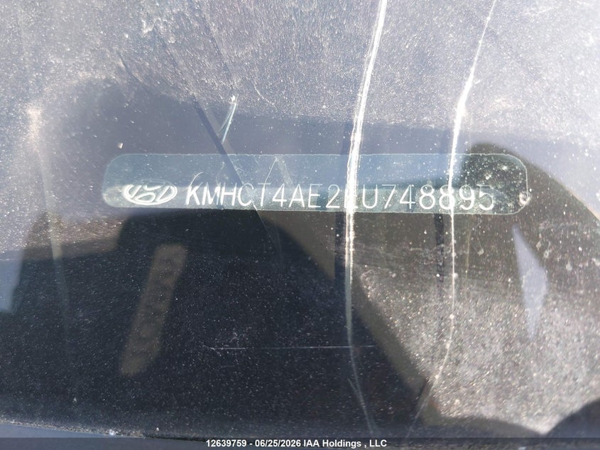 2014 Hyundai Accent Gl VIN: KMHCT4AE2EU748895 Lot: 12639759