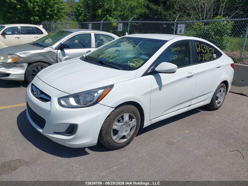 2014 Hyundai Accent Gl VIN: KMHCT4AE2EU748895 Lot: 12639759