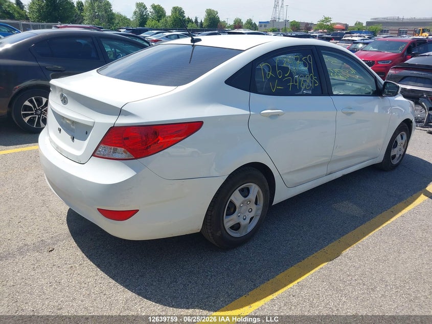 2014 Hyundai Accent Gl VIN: KMHCT4AE2EU748895 Lot: 12639759