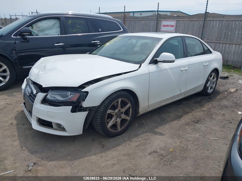 2009 Audi A4, Front, IAAI, VIN WAULF68K49N015697 — photo 2