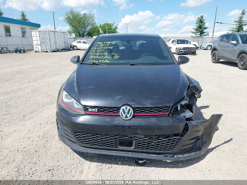 2015 Volkswagen Gti VIN: 3VWTT7AU7FM037693 Lot: 12639848