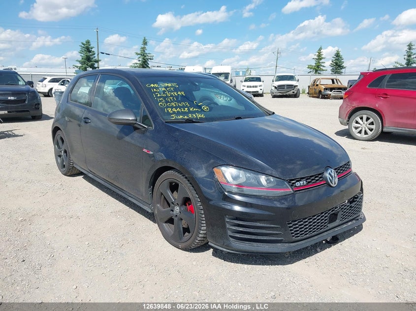 2015 Volkswagen Gti VIN: 3VWTT7AU7FM037693 Lot: 12639848