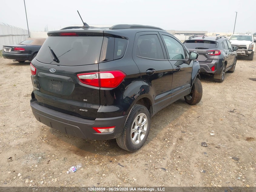 2021 Ford Ecosport Se VIN: MAJ6S3GLXMC408733 Lot: 12639859
