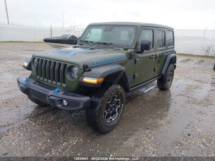 2023 Jeep Wrangler Rubicon 4Xe, Repossession, IAAI, VIN 1C4JJXR64PW652869 — photo 2