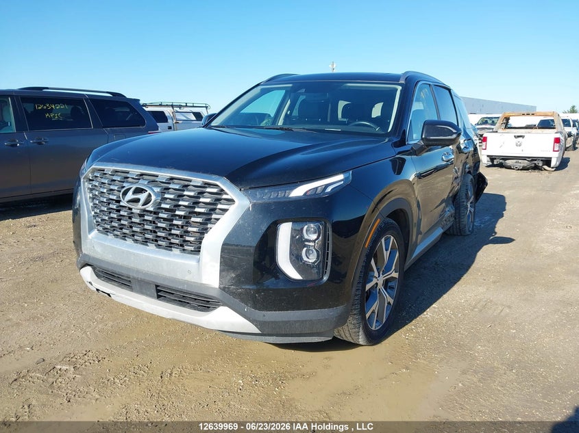 2020 Hyundai Palisade Sel, Left Rear, IAAI, VIN KM8R3DHE0LU168543 — photo 2