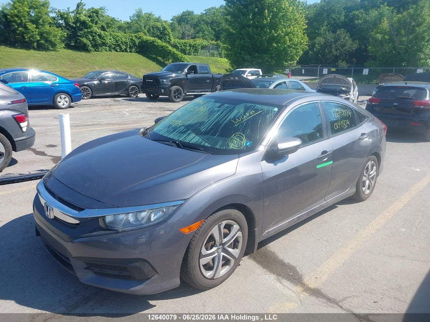 2016 Honda Civic, Затопление, IAAI, VIN 2HGFC2F51GH009829 — фото 2