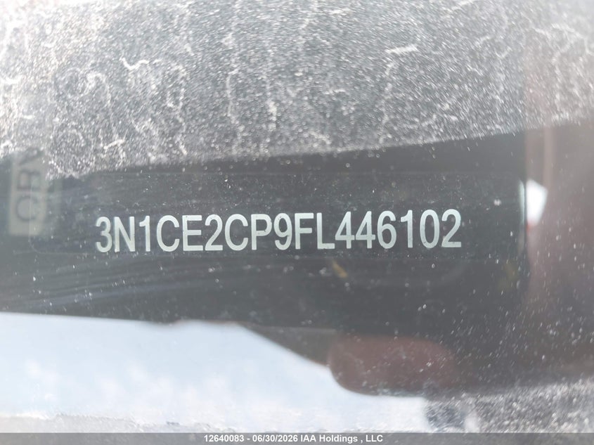 2015 Nissan Versa Note 1.6 S/1.6 Sl/1.6 Sr/1.6 Sv VIN: 3N1CE2CP9FL446102 Lot: 12640083