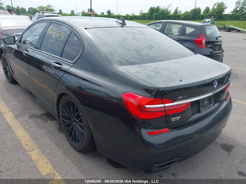 Vin: wba7b0c58jg527340, lot: 3041192, bmw 750i xdrive 20183