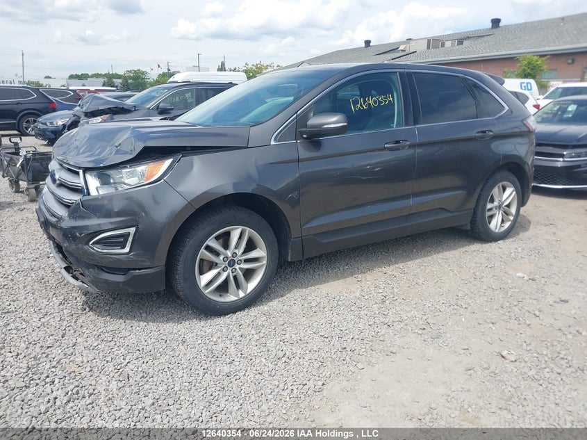 Vin: 2fmpk3j88fbb36376, lot: 3041249, ford edge sel 20152